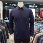 세르지오 에스에스패션 남성 봄 가을 면혼방 스판 기본 베이직 티셔츠- 이랜드몰