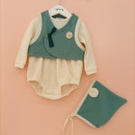 아가방 덕천뉴코아(이월40%)깜찍이명절외출,선물-럭스바디수트(조끼,모자) 01P527903- 이랜드몰