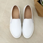 [분홍코끼리]클락 가죽 통굽 슬립온(3cm)- 이랜드몰