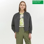 [베네통]셔링 패치 짚업 점퍼 BAJPA4131- 이랜드몰