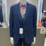 오스틴리드 by (주) 파크랜드 틸블루 아세테이트 체크 자켓 AKF22204- 이랜드몰