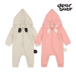 [디어베이비 겨울]래빗 후드우주복(CREAM,PINK)_02N717506- 이랜드몰