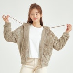 스파오 아방핏 퍼 플리스 후드 집업_SPFZA49G03- 이랜드몰