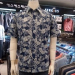 세르지오 에스에스패션 남성 브랜드 포인트로 입는 야자수 프린트 남방- 이랜드몰