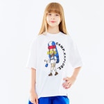 주니어 백 캠퍼 EX 오버핏 반팔티셔츠 JT-J3205- KIDIKIDI