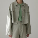 나인 셋업 데님 크롭 자켓 NMK1ND-JK2331M0- 이랜드몰