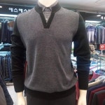 세르지오 에스에스패션 남성 니트와셔츠 세트로 하나만으로도 멋스러운 레이어드니트 티셔츠- 이랜드몰