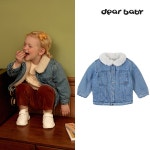 [디어베이비 겨울]토리 퍼배색데님자켓(BLUE)_01O73520242- KIDIKIDI