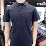 세르지오 에스에스패션 남성 브랜드 면 레이온 혼방 시원한 줄무늬 티셔츠- 이랜드몰