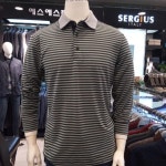 세르지오 에스에스패션 남성 브랜드 컬러감이 돋보이는 보들 기모 티셔츠- 이랜드몰