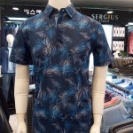 세르지오 에스에스패션 남성 여름 특가세일 엠보 빅나염 스판 티셔츠- 이랜드몰