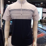 세르지오 에스에스패션 남성 여름 줄무늬배색이 멋스러운 차이나 티셔츠- 이랜드몰