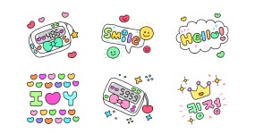 알록달록 감성뿜뿜 다꾸티콘