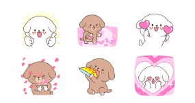 이웃집 댕댕이 꽃길만 걷자댕 | 카카오 이모티콘샵 이웃집 댕댕이 꽃길만 걷자댕
