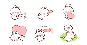 사랑이 넘치는 토끼