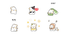 말랑콩떡 인절미토끼