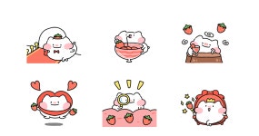 달콤달달 딸기햄찌