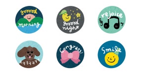 따듯한 파스텔 드로잉 긍정콘