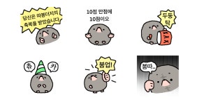 행운의 더지를 보았습니다