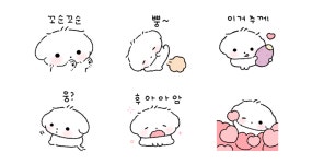 포슬포슬 꼬마 강아지 꼬몽이