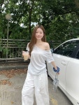 잇프지 [썸머🍉] [후들후들/줄무늬티/단가라티/데일리/꾸안꾸🧸] 디드 스트라이프 원숄더 반팔티