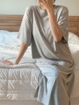 잇츠밤비 [임부복가능] 라운드 베이직 원피스 3col