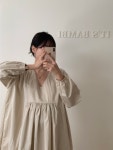 잇츠밤비 임부복 만삭 가능 * 바스락 오버핏 원피스 2col