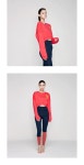 Deviwear-트러스트 크롭 긴팔티셔츠_DEVI-T0024_레드│삼성물산 온라인몰 SSF Shop 트러스트 크롭 긴팔티셔츠_DEVI-T0024_레드