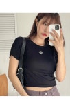 무아무아 시그니처 크롭 반팔티셔츠