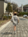 제이앤로제 마잉 트레이닝 세트 (여름,루즈,핏,오버,박시,박스,츄리닝,추리닝,복,셋업,반팔,티,셔츠,숏,팬츠,반,바지,와이드,스마일,캐릭터,밴딩...