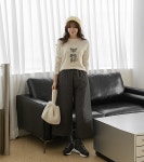 조아맘 - 퍼피 프린팅 겉기모 티