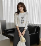 조아맘 - 퍼피 프린팅 겉기모 티