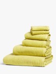 John Lewis & Partners Ultra Soft Cotton Towels John Lewis & Partners Ultra Soft Cotton Face Cloth (Set of 2), Lime