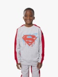 Fabric Flavours Kids Superman Sweatshirt, Grey/Red at John Lewis & Partners Fabric Flavours Kids Superman Sweatshirt, Grey/Red