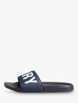 Superdry Core Pool Sliders, Deep Navy/Optic at John Lewis & Partners Superdry Core Pool Sliders, Deep Navy/Optic