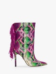 Moda in Pelle Oliivia Snakeprint Fringe Ankle Boots, Purple at John Lewis & Partners Moda in Pelle Oliivia Snakeprint Fringe... 