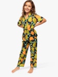 Cyberjammies Kids Flo Pear Print Pyjamas, Navy/Multi at John Lewis & Partners Cyberjammies Kids Flo Pear Print Pyjamas, Navy/Multi