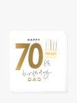 Greetings Cards - Age 70, Birthday, For Dad | John Lewis & Partners