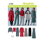 Simplicity Easy to Sew Wardrobe Elements Sewing Pattern, 4789