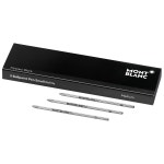 Montblanc Meisterstuck Mozart and Augmented Paper Ballpoint Pen Refill, Pack of 3, Mystery Black