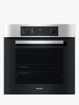 Miele H2265-1BP Built In Electric Single Oven, Clean Steel Miele H2265-1BP Built In Electric Self Cleaning Single Oven, Clean Steel