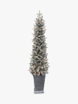John Lewis Verbier Potted Pre-lit Christmas Tree, 5ft