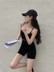 조이얼랏 [블랙/당일발송]SET 스포츠 브라 하이웨이스트 브라탑 크롭... 핫팬츠 투피스 셋업 캐미솔 사이클 바디프로필 폴댄스 필라테스 093022