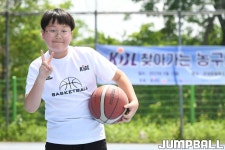 [JB포토] 군내초교 어린이 ′농구가 재미있어요′