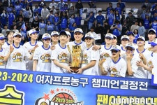 아산 우리은행 우승, 챔피언결정전 시상식 화보