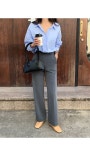 케이클럽-얼츠 세미와이드 슬랙스 얼츠 세미와이드 슬랙스