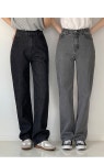케이클럽-[MADE]매드 속밴딩 루즈핏 일자 다잉 그레이 데님 팬츠 (S-XL) [MADE]매드 속밴딩 루즈핏 일자 다잉 그레이 데님 팬츠 (S-XL)