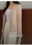 케이클럽-[자체제작/하객룩🖤]원모어 노카라 싱글 자켓 [자체제작/하객룩🖤]원모어 노카라 싱글 자켓