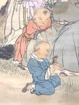 Yahoo!オークション - 【真作】【風車】山口素絢「松下人物図」 肉筆絹... 【真作】【風車】山口素絢「松下人物図」 肉筆絹... - Yahoo!...