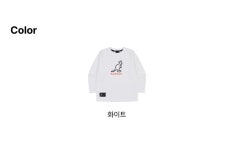 [캉골키즈]테이프 디테일 빅 심볼 포인트 롱슬리브 티셔츠 RA 0201 화이트(ARACRT02010WH) [W CONCEPT]